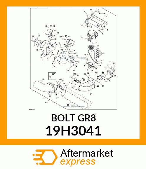 SCREW, HEX HEAD 19H3041