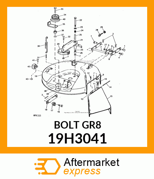 SCREW, HEX HEAD 19H3041