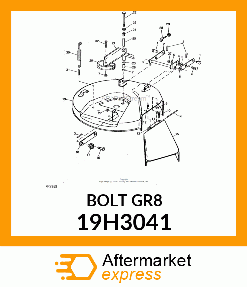 SCREW, HEX HEAD 19H3041