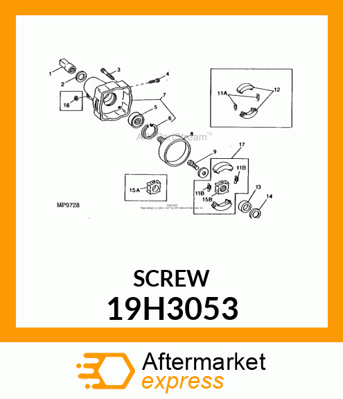 SCREW, HEX SOCKET HEAD 19H3053