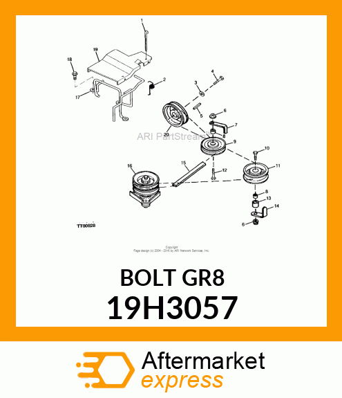 SCREW, HEX HEAD 19H3057