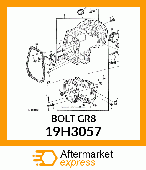 SCREW, HEX HEAD 19H3057