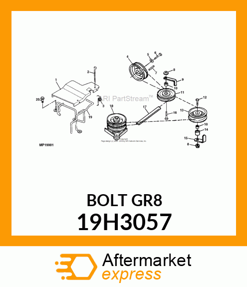 SCREW, HEX HEAD 19H3057