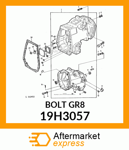 SCREW, HEX HEAD 19H3057