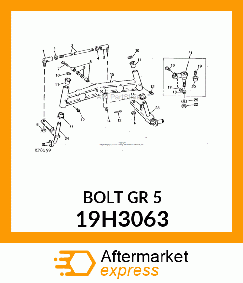 SCREW, HEX HEAD 19H3063