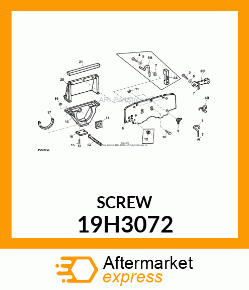 SCREW, HEX HEAD 19H3072