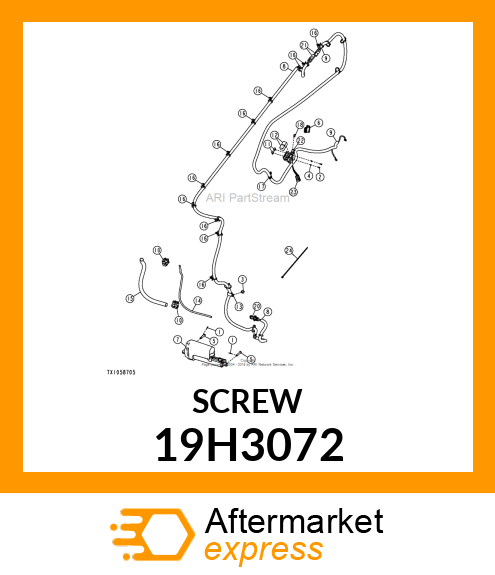 SCREW, HEX HEAD 19H3072