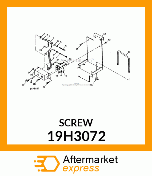 SCREW, HEX HEAD 19H3072