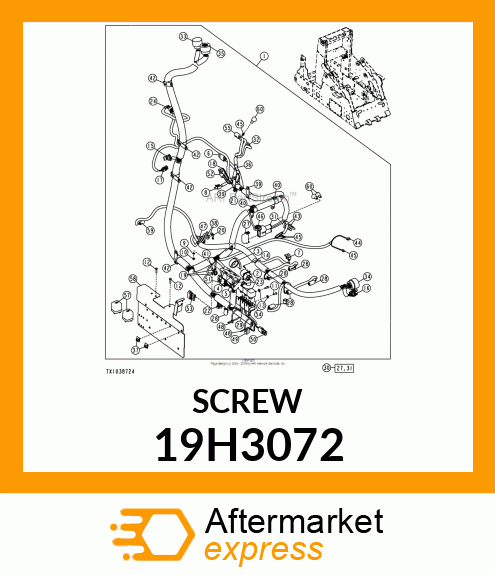 SCREW, HEX HEAD 19H3072