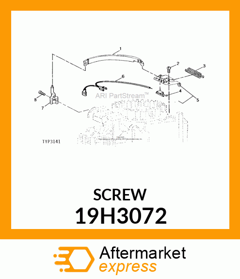 SCREW, HEX HEAD 19H3072