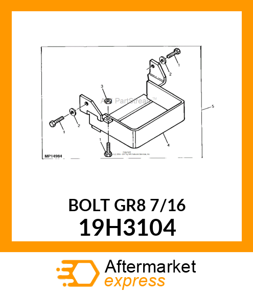 SCREW, HEX HEAD 19H3104