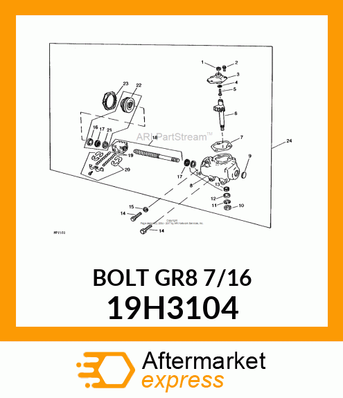 SCREW, HEX HEAD 19H3104