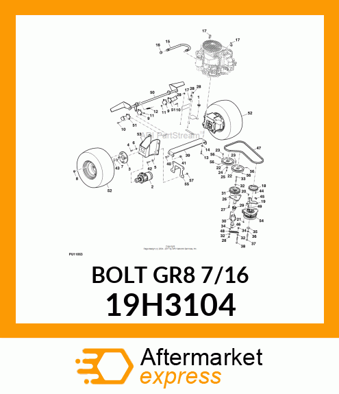 SCREW, HEX HEAD 19H3104