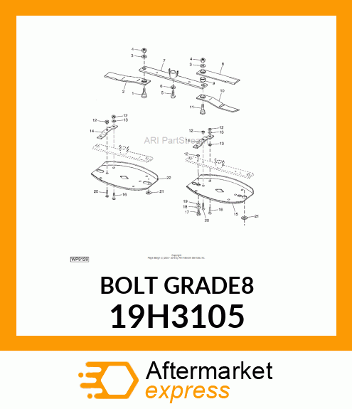 SCREW, HEX HEAD 19H3105