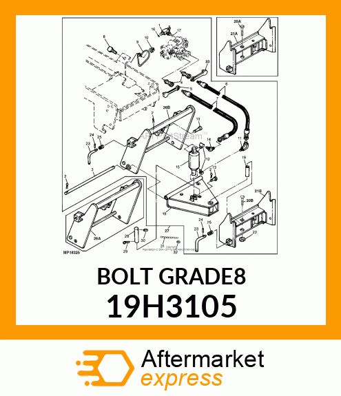 SCREW, HEX HEAD 19H3105