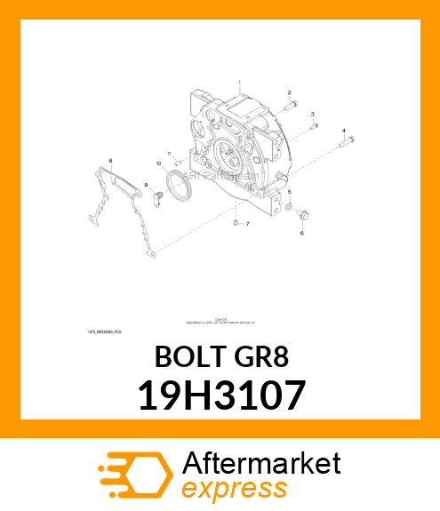 SCREW, HEX HEAD 19H3107