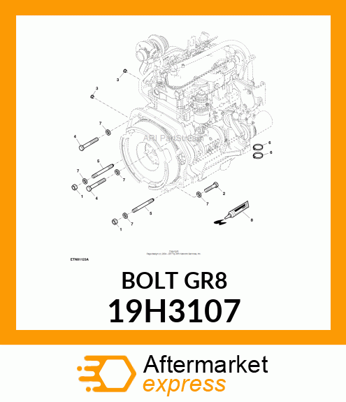 SCREW, HEX HEAD 19H3107