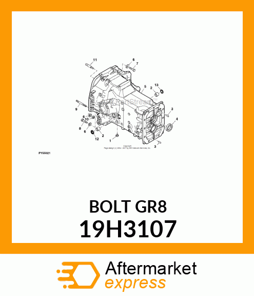 SCREW, HEX HEAD 19H3107