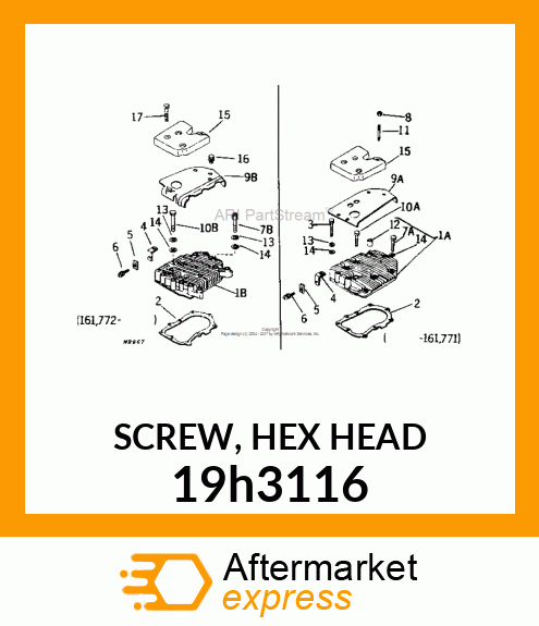 SCREW, HEX HEAD 19h3116