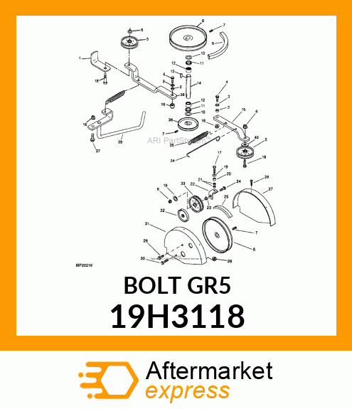 SCREW, HEX HEAD 19H3118