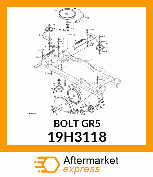 SCREW, HEX HEAD 19H3118