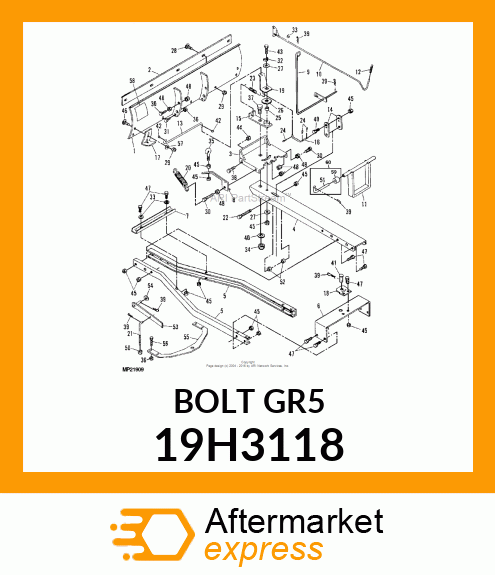 SCREW, HEX HEAD 19H3118