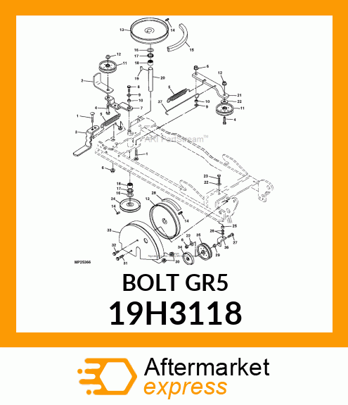 SCREW, HEX HEAD 19H3118