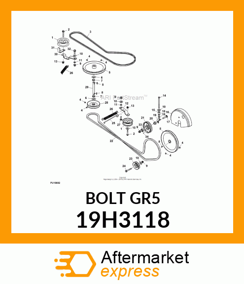 SCREW, HEX HEAD 19H3118