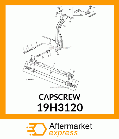 SCREW, HEX HEAD 19H3120