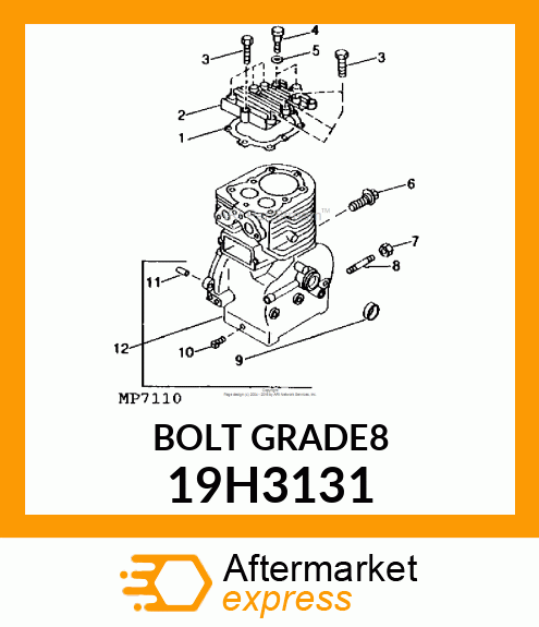 SCREW, HEX HEAD 19H3131