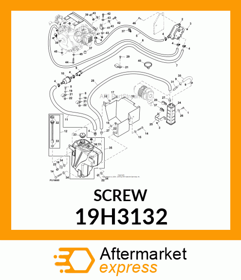 SCREW, HEX HEAD 19H3132