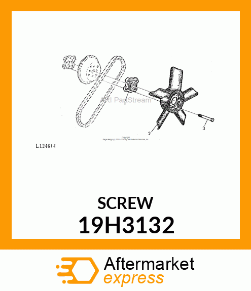 SCREW, HEX HEAD 19H3132