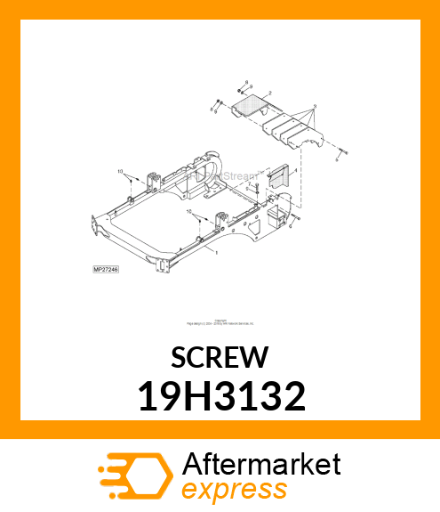 SCREW, HEX HEAD 19H3132