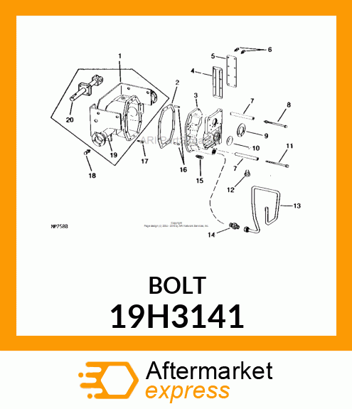 SCREW, HEX HEAD 19H3141