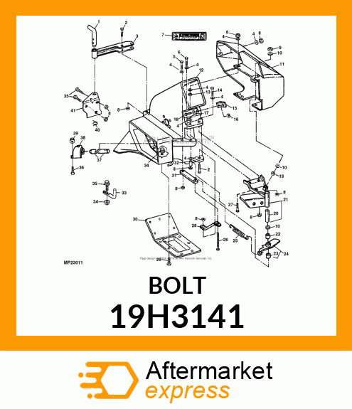 SCREW, HEX HEAD 19H3141