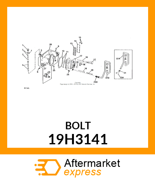 SCREW, HEX HEAD 19H3141