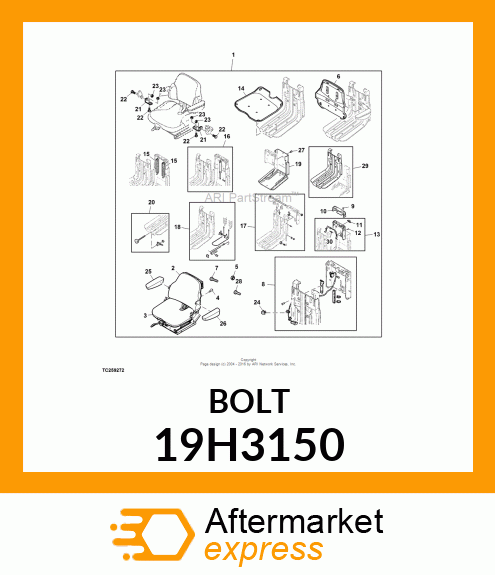 SCREW, HEX HEAD 19H3150