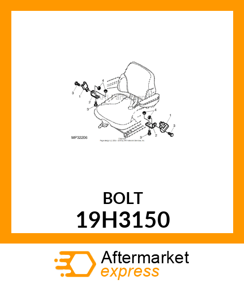 SCREW, HEX HEAD 19H3150