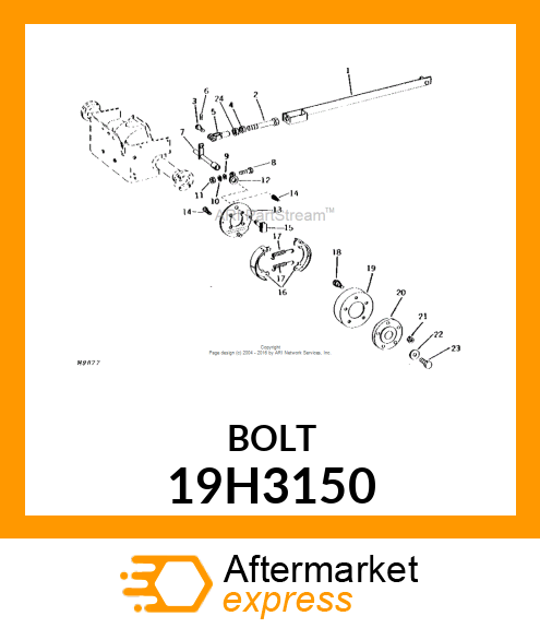 SCREW, HEX HEAD 19H3150