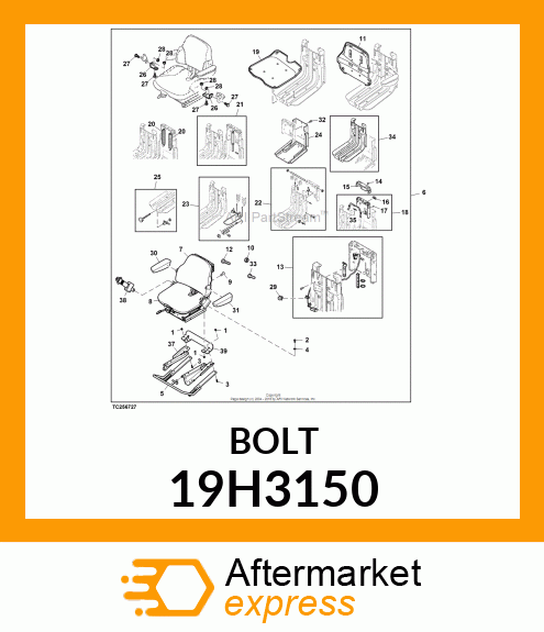 SCREW, HEX HEAD 19H3150