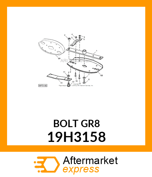 SCREW, HEX HEAD 19H3158