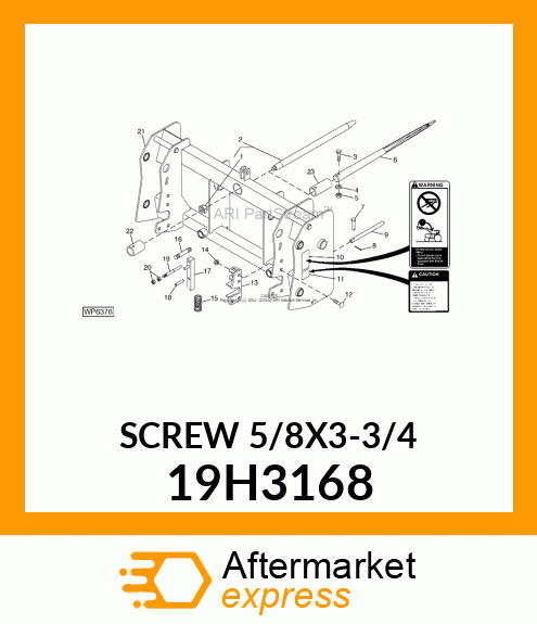 SCREW, HEX HEAD 19H3168