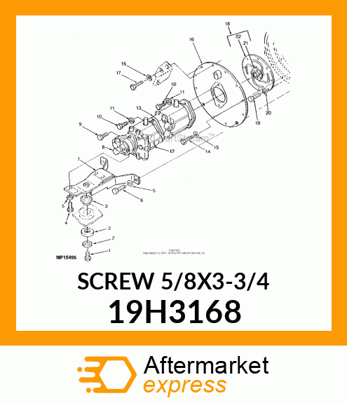 SCREW, HEX HEAD 19H3168