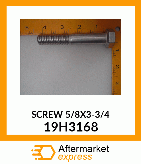 SCREW, HEX HEAD 19H3168