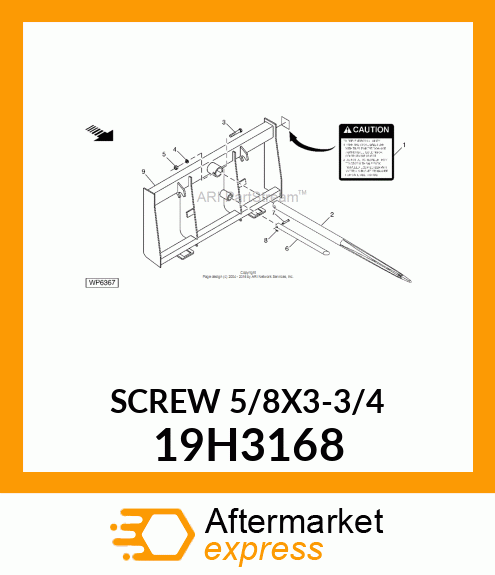 SCREW, HEX HEAD 19H3168