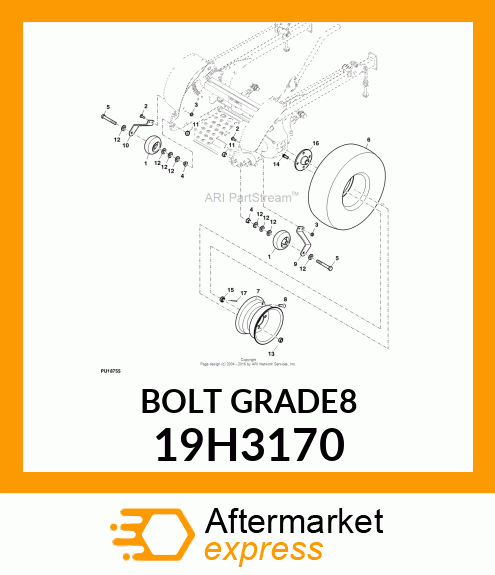 SCREW, HEX HEAD 19H3170