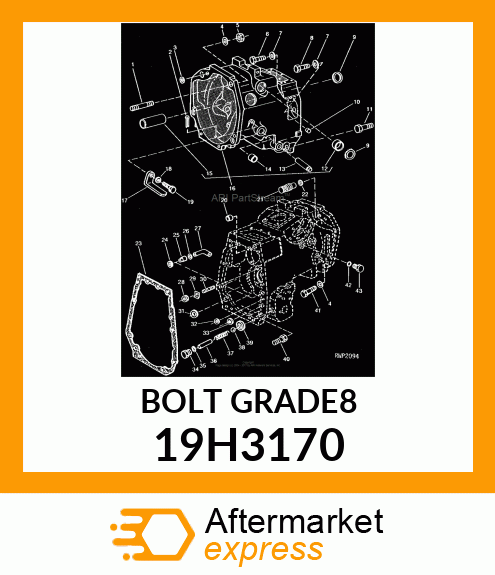 SCREW, HEX HEAD 19H3170