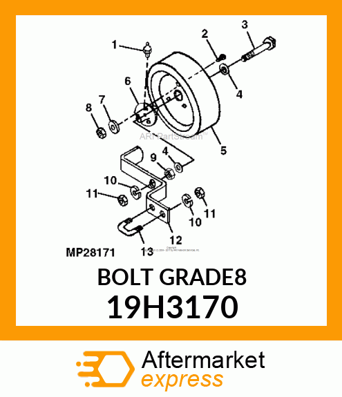 SCREW, HEX HEAD 19H3170