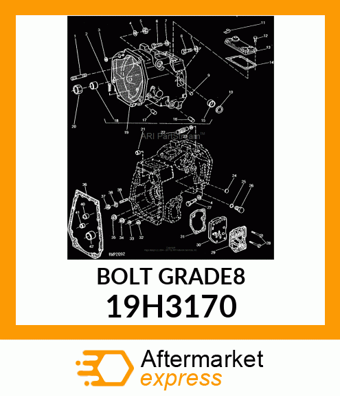 SCREW, HEX HEAD 19H3170