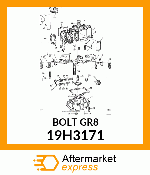 SCREW, HEX HEAD 19H3171